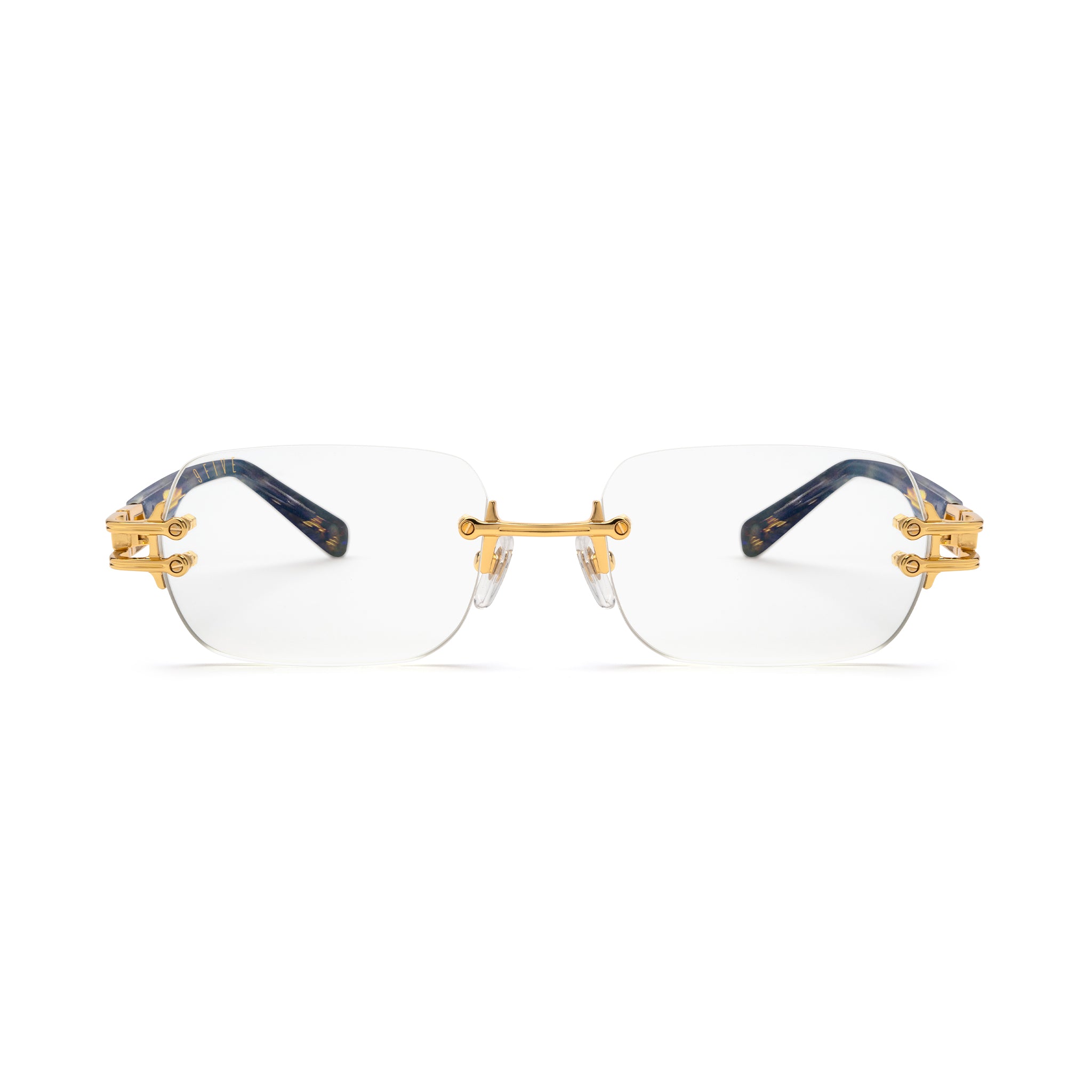 9FIVE Purity Coastal Blue Clear Lens Glasses