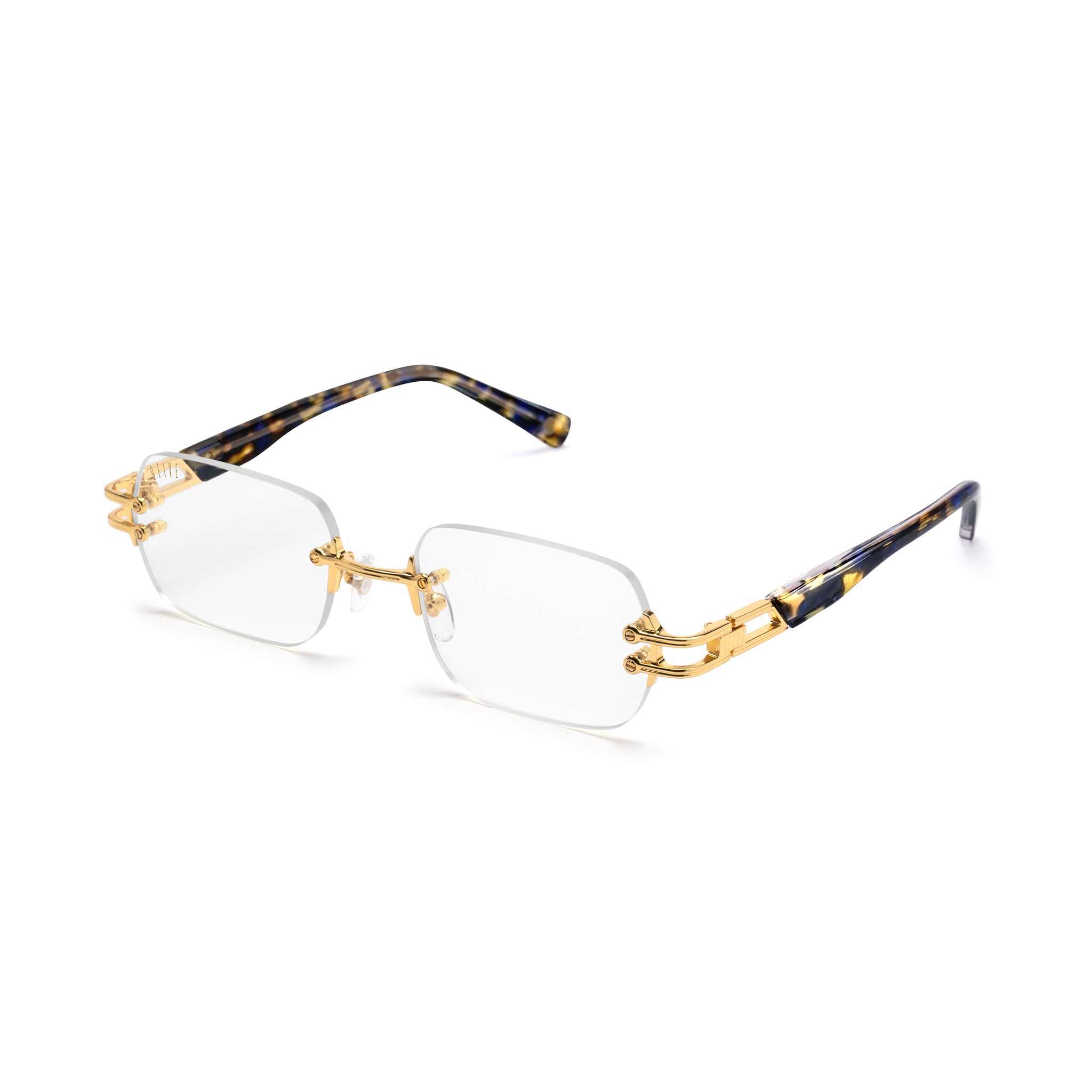 9FIVE Purity Coastal Blue Clear Lens Glasses