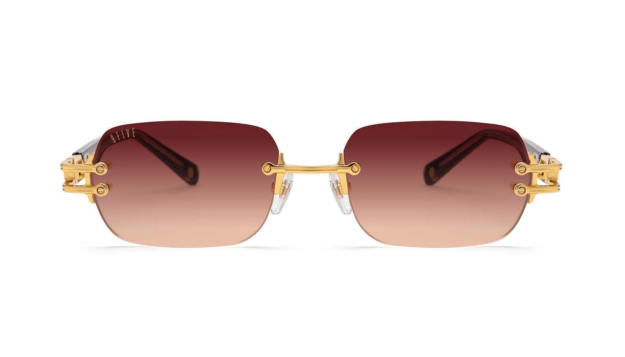 9FIVE Purity Black & 24K Gold - Sienna Gradient Sunglasses