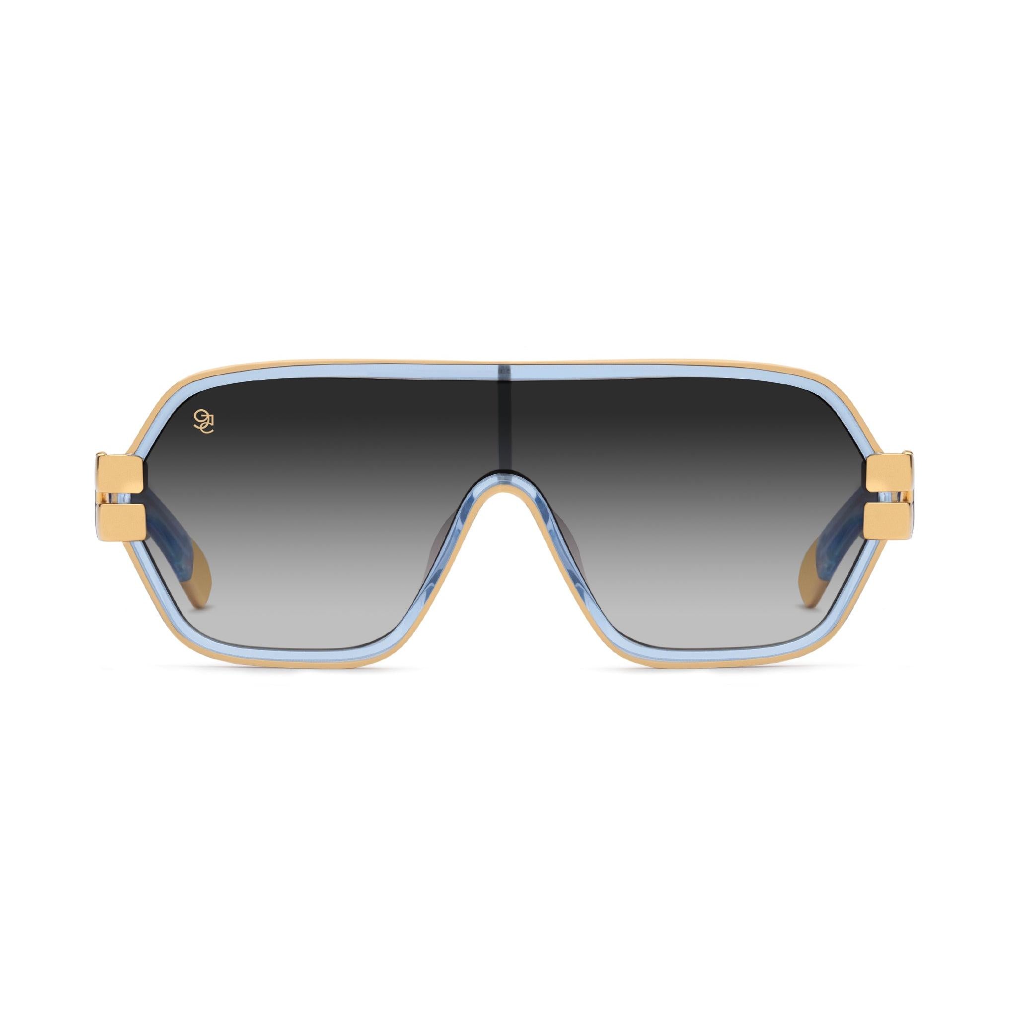 9FIVE x Raekwon Glacier Black Gradient Sunglasses — front [g:black-gradient s:all o:1]