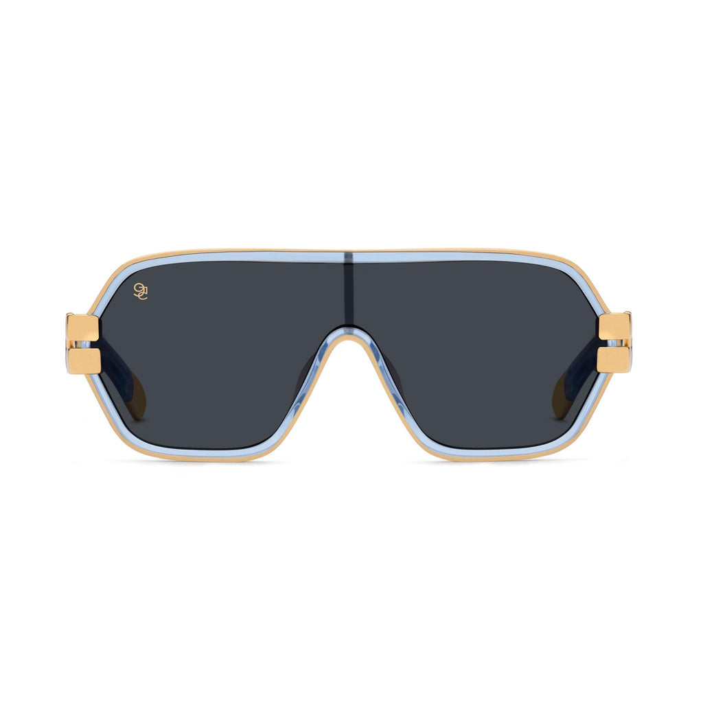 9FIVE x Raekwon Glacier Black Sunglasses — front [g:black s:all o:1]