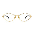 9FIVE Iris Rhombus Clear Lens Glasses