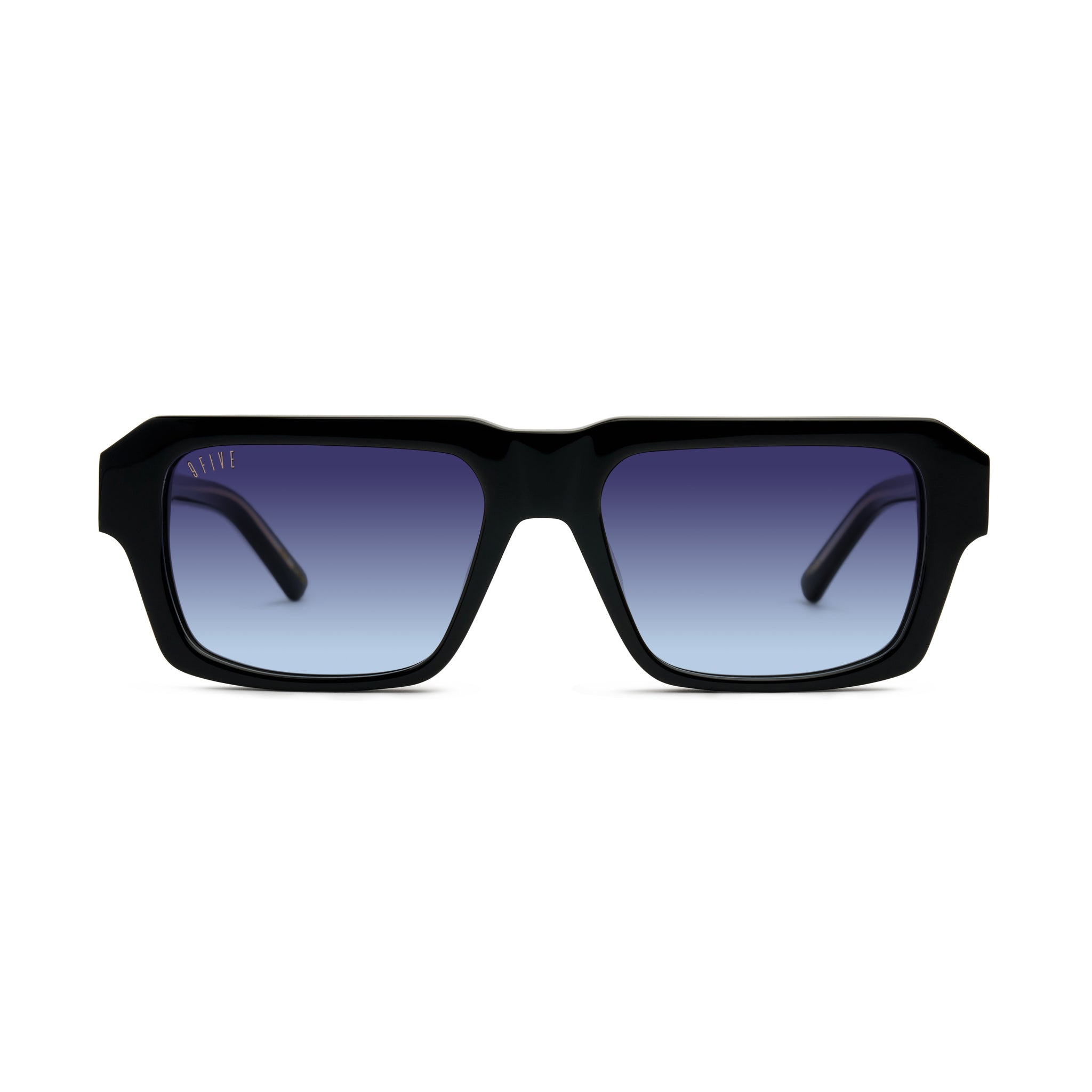 9FIVE Rook Midnight Gradient & 24K Gold Sunglasses — front [g:midnight-gradient s:all o:1]