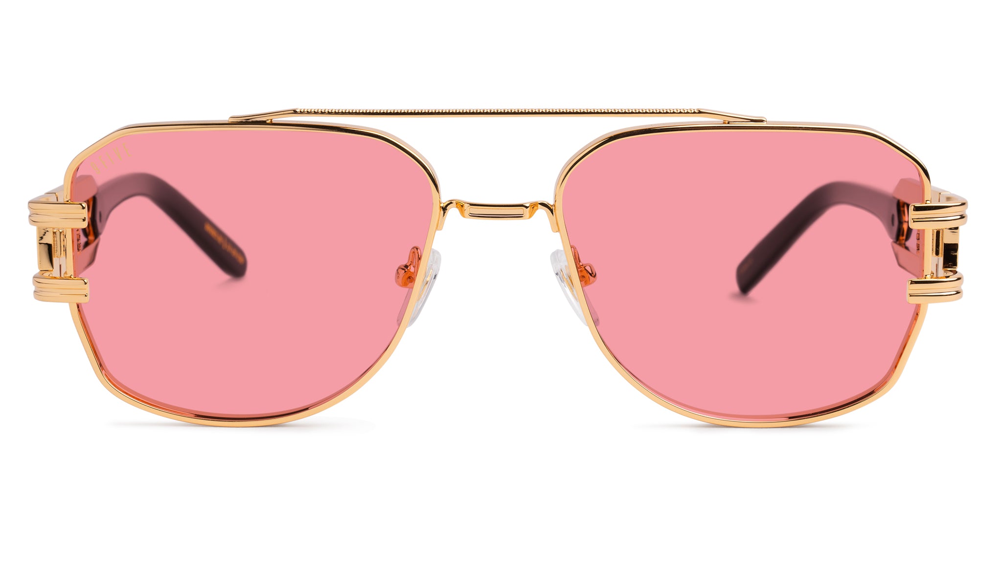 9FIVE Royals Black & 24K Gold XL - Rose Sunglasses