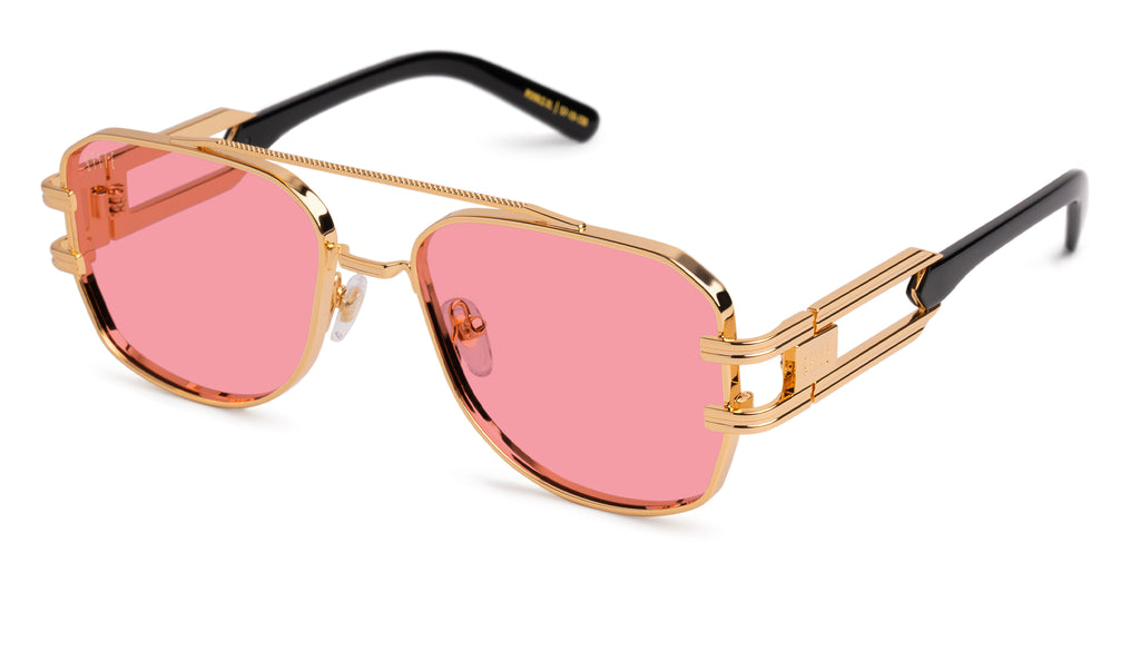 9FIVE Royals Black & 24K Gold XL - Rose Sunglasses