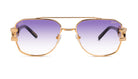 9FIVE x Swagu Royals Black & 24K Gold - Purple Hue Sunglasses