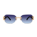 9FIVE Royals Lite Midnight Gradient & 24K Gold Sunglasses — front [g:midnight-gradient s:all o:1]