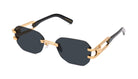 9FIVE Royals Lite Black & 24K Gold Sunglasses