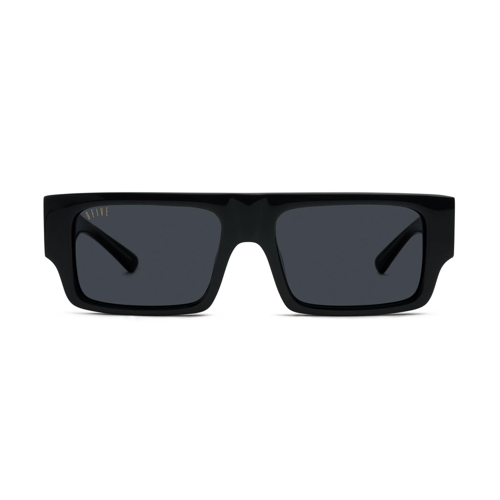 9FIVE Sands Black & 24K Gold Sunglasses — front [g:black s:all o:1]