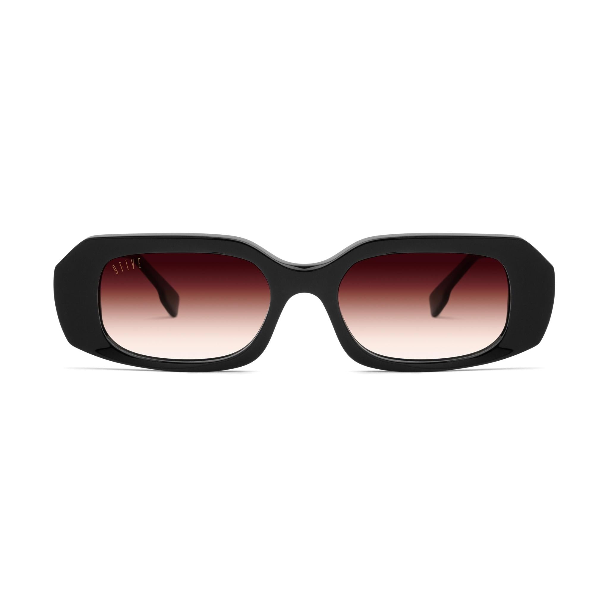 9FIVE Soma Rum Gradient & 24K Gold Sunglasses — front [g:rum-gradient s:all o:1]
