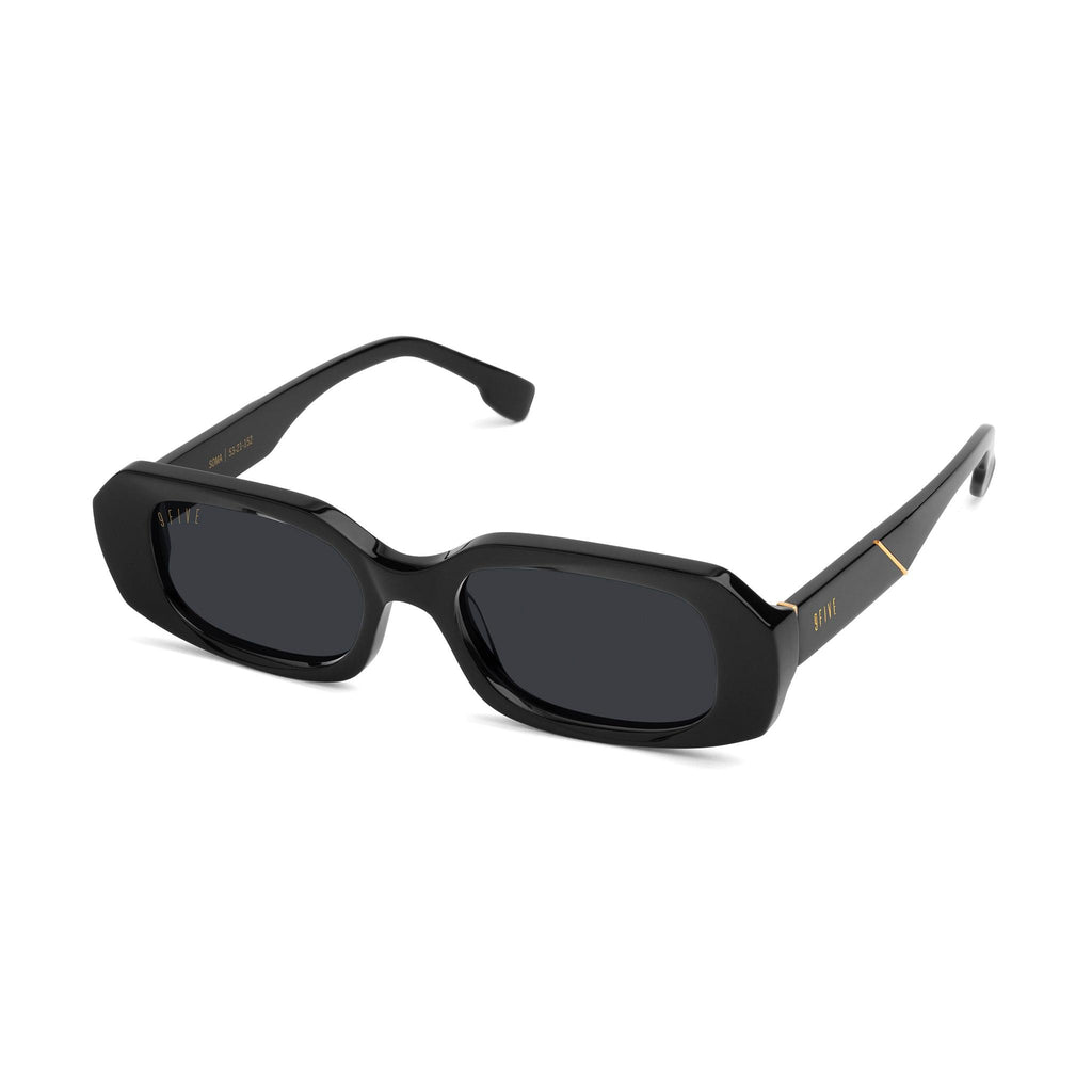 9FIVE Soma Black & 24K Gold Sunglasses — side [g:black s:all o:2]
