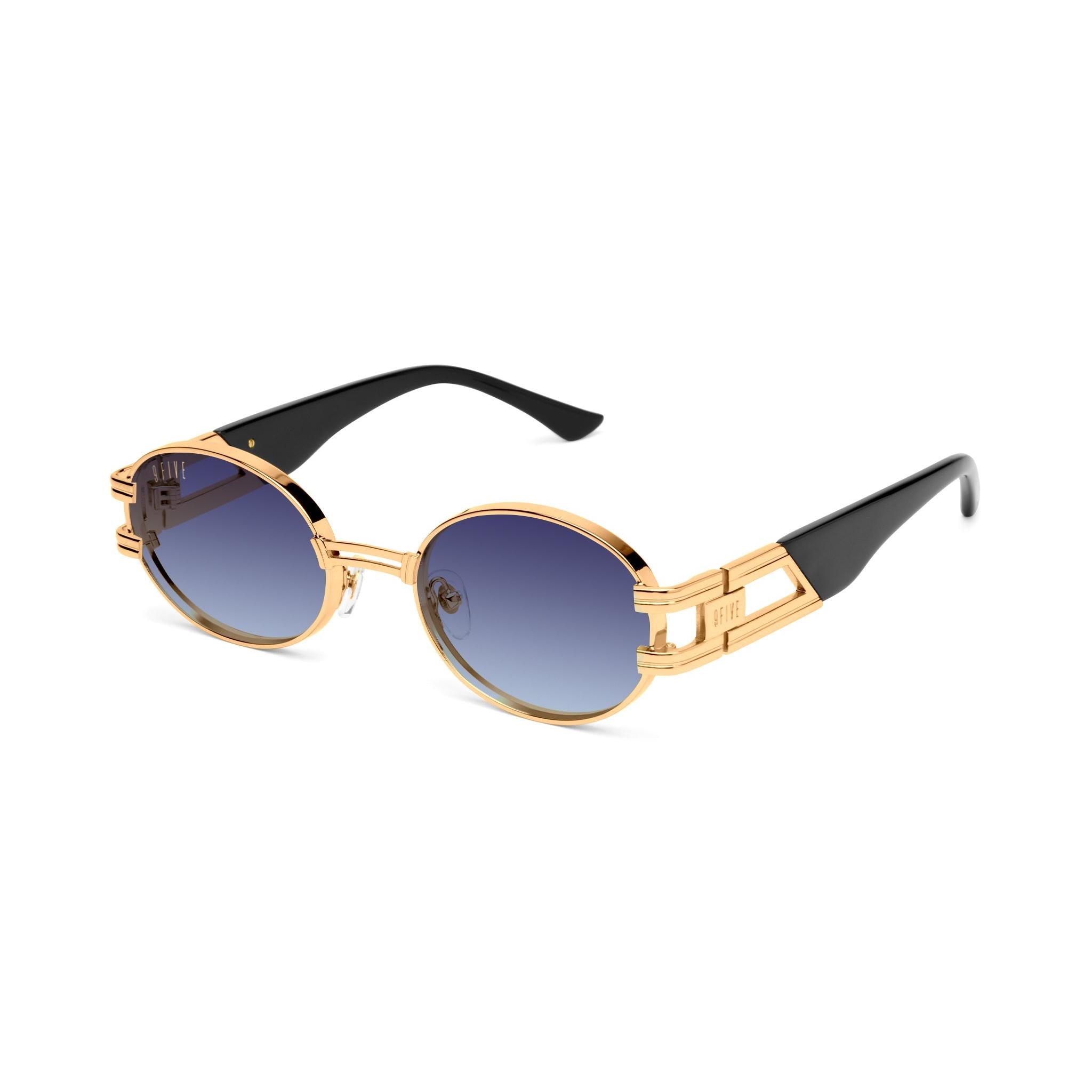 9FIVE St. James Midnight Gradient & 24K Gold Sunglasses — side [g:midnight-gradient s:all o:2]