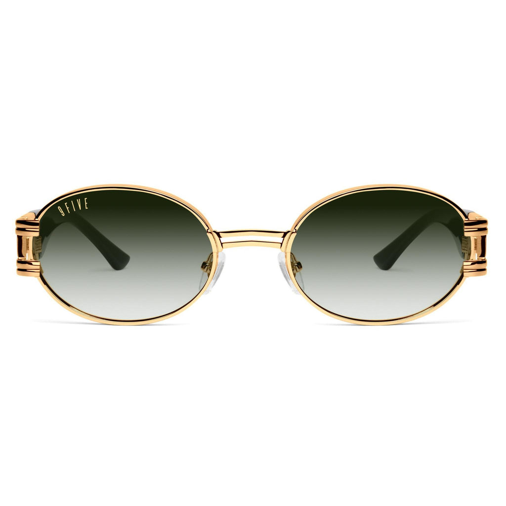9FIVE St. James Green Gradient XL Sunglasses — front [g:green-gradient s:xl o:1]