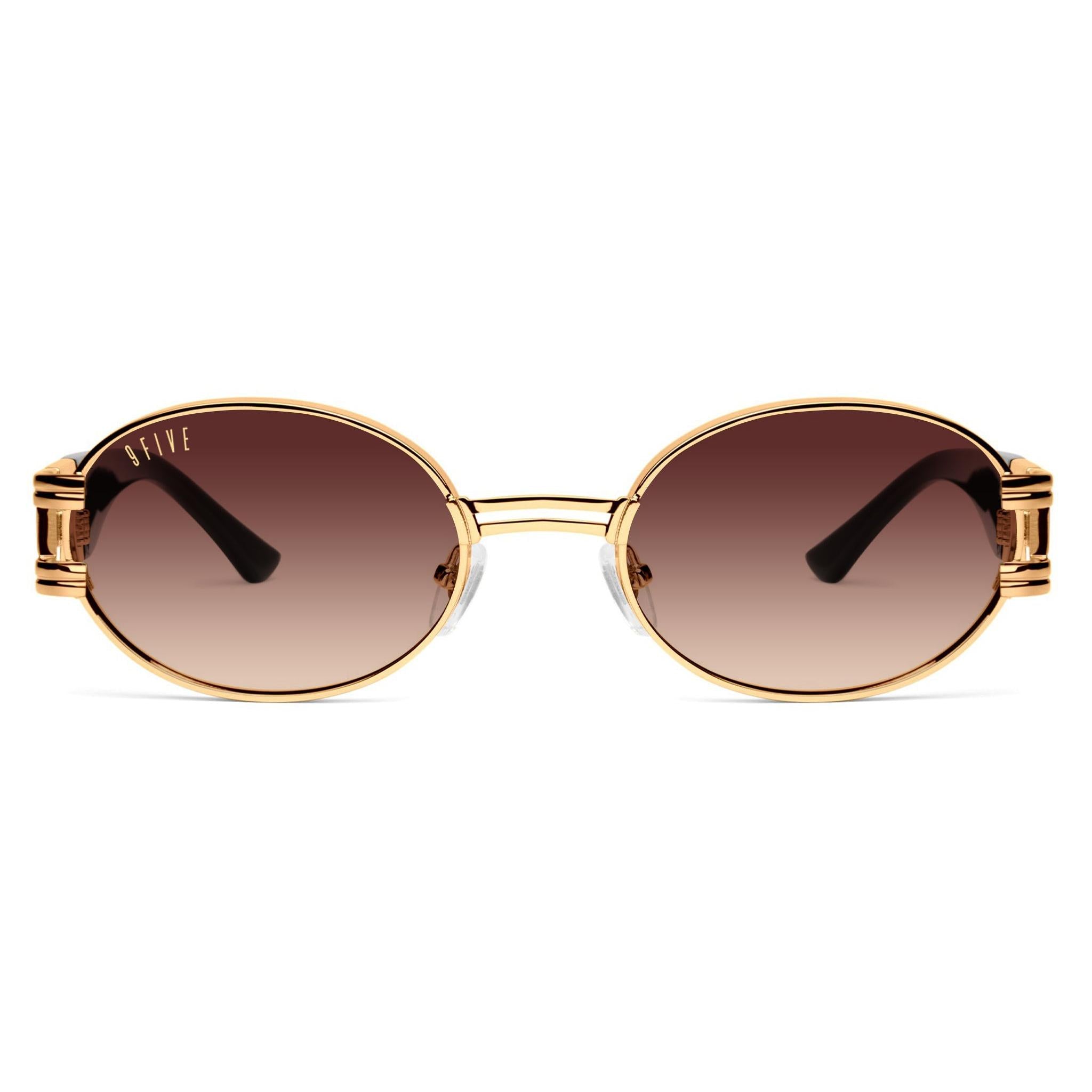 9FIVE St. James Rum Gradient XL Sunglasses — front [g:rum-gradient s:xl o:1]