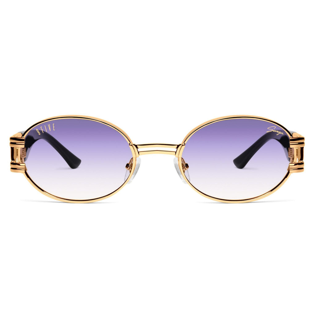 9FIVE x Swagu St. James XL Purple Hue Sunglasses — front [g:anti-reflective-purple-hue s:all o:1]