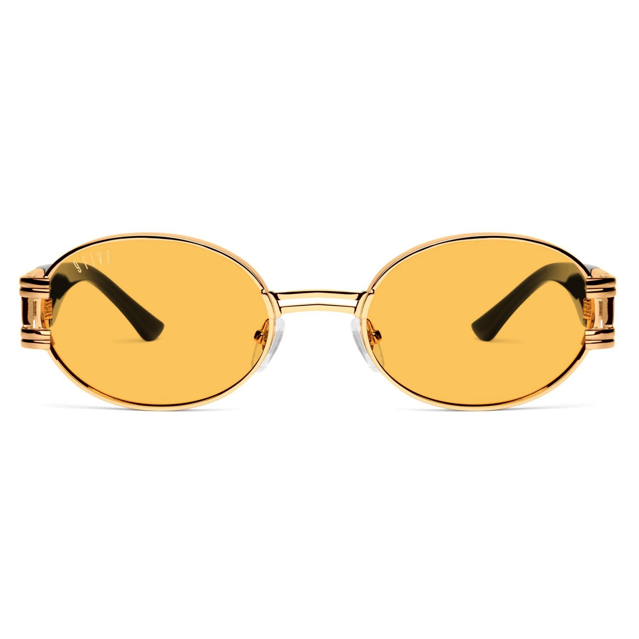 9FIVE St. James Yellow XL Sunglasses — front [g:yellow s:xl o:1]