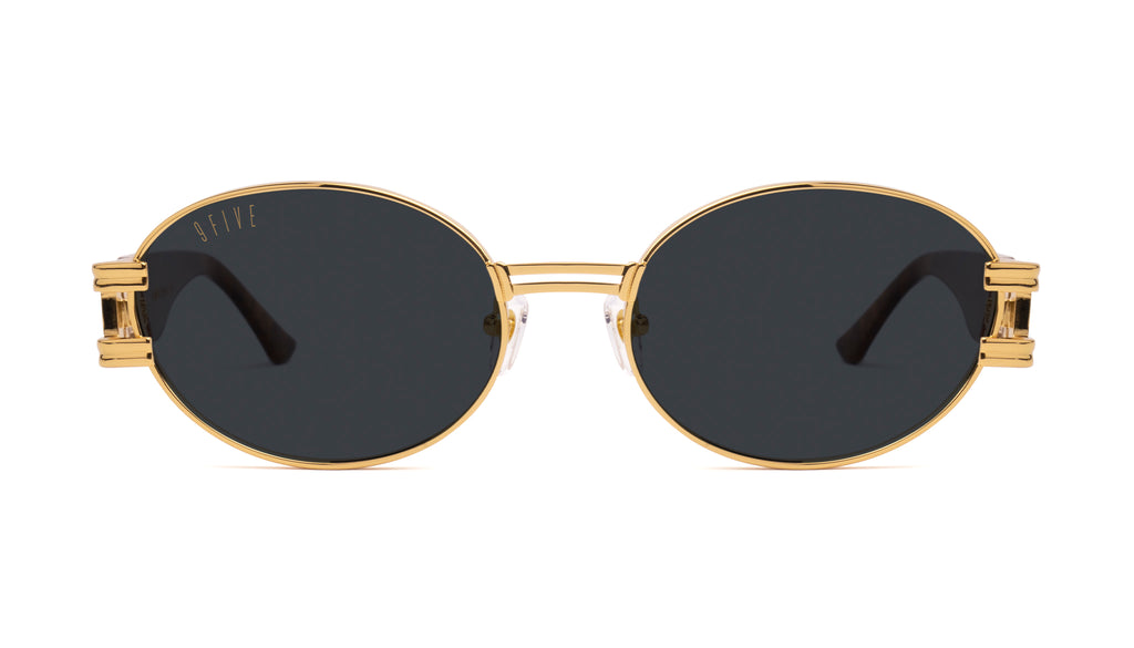 9FIVE St. James Gold Marble & 24K Gold Sunglasses