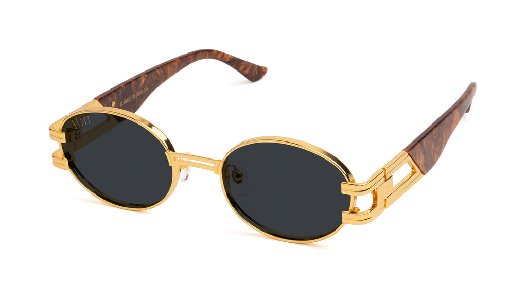 9FIVE St. James Gold Marble & 24K Gold Sunglasses Rx