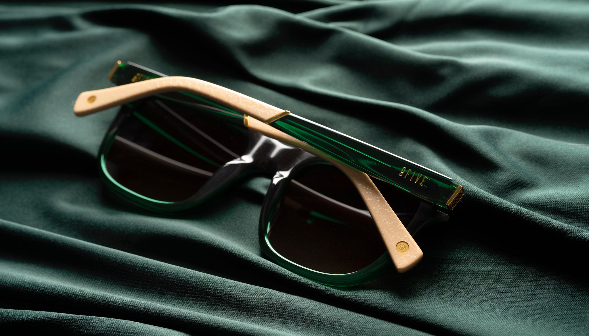 9Five Locks Tundra Green Sunglasses Pure Polarized