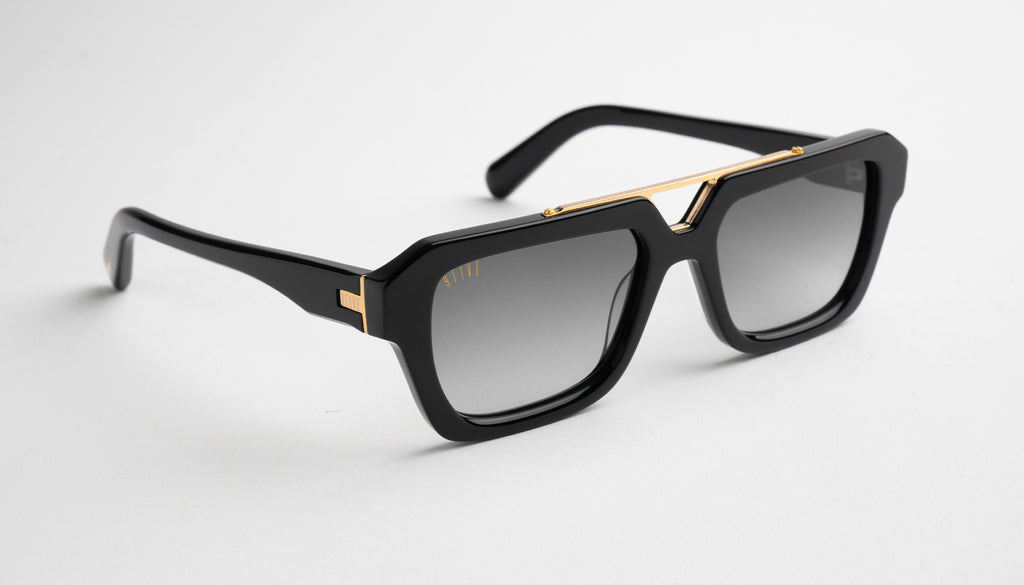 9FIVE Valley Black & 24K Gold - Gradient Sunglasses