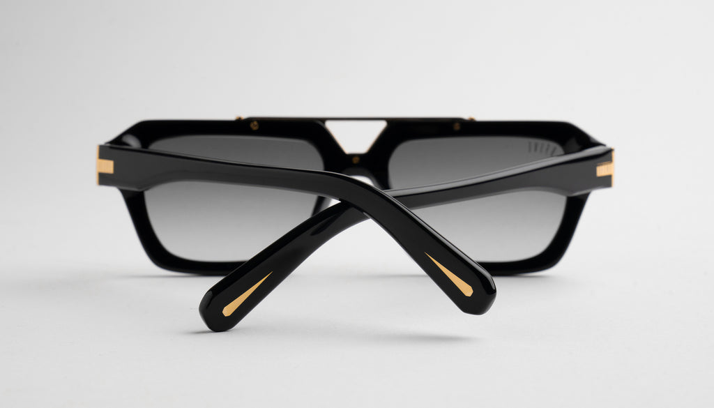 9FIVE Valley Black & 24K Gold - Gradient Sunglasses