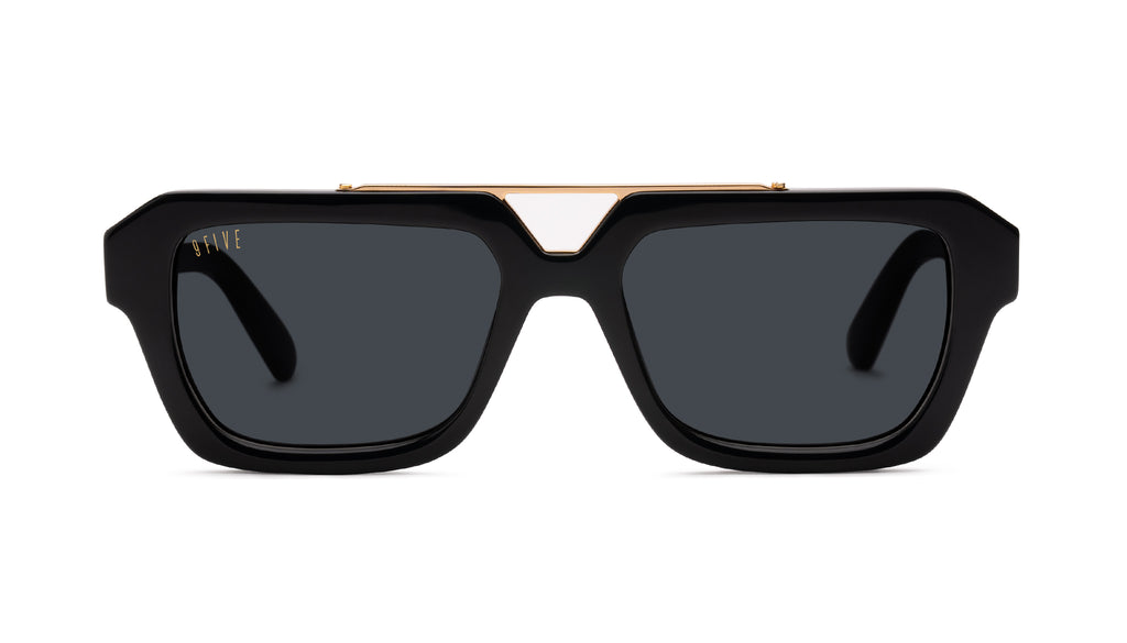 9FIVE Valley Black & 24K Gold Sunglasses