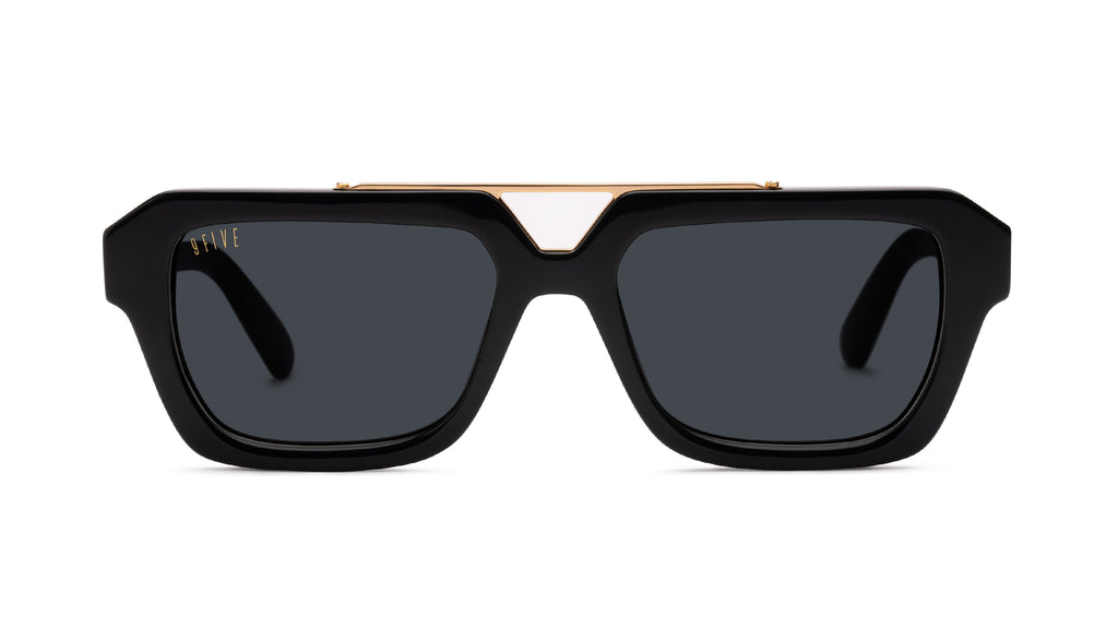 9FIVE Valley Black & 24K Gold Sunglasses Rx