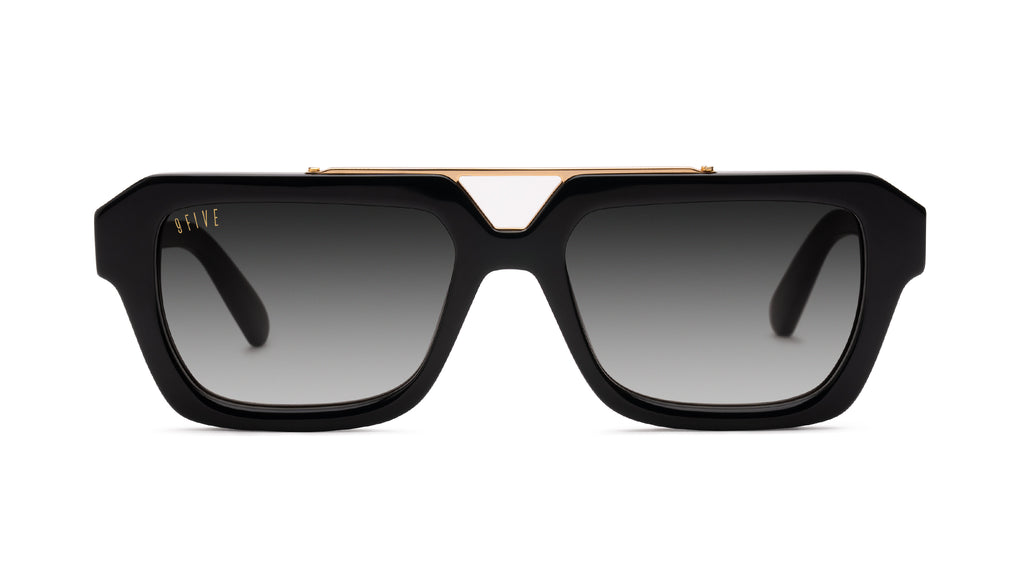 9FIVE Valley Black & 24K Gold - Gradient Sunglasses