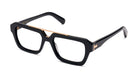 9FIVE Valley Black & 24K Gold Clear Lens Glasses