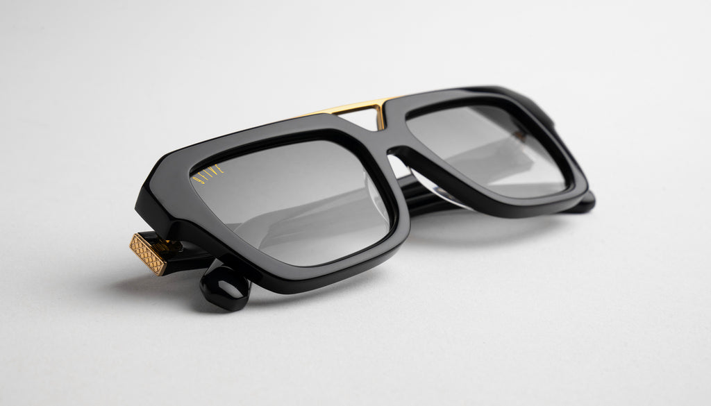 9FIVE Valley Black & 24K Gold - Gradient Sunglasses