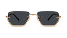 9FIVE Villa Black & 24K Gold Sunglasses Rx