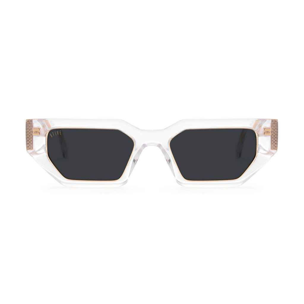 9FIVE Vincent Crystal & 24K Gold Sunglasses
