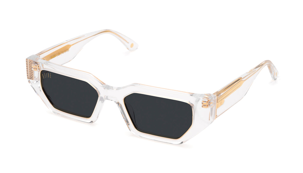 9FIVE Vincent Crystal & 24K Gold Sunglasses