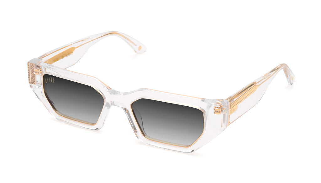 9FIVE Vincent Crystal & 24K Gold - Gradient Sunglasses