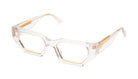 9FIVE Vincent Crystal & 24K Gold - Clear Lens Glasses