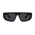 9FIVE X01 Black & 24K Gold Sunglasses — front [g:black s:all o:1]