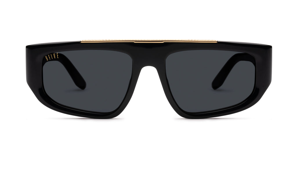 9FIVE X01 Black & 24K Gold Sunglasses