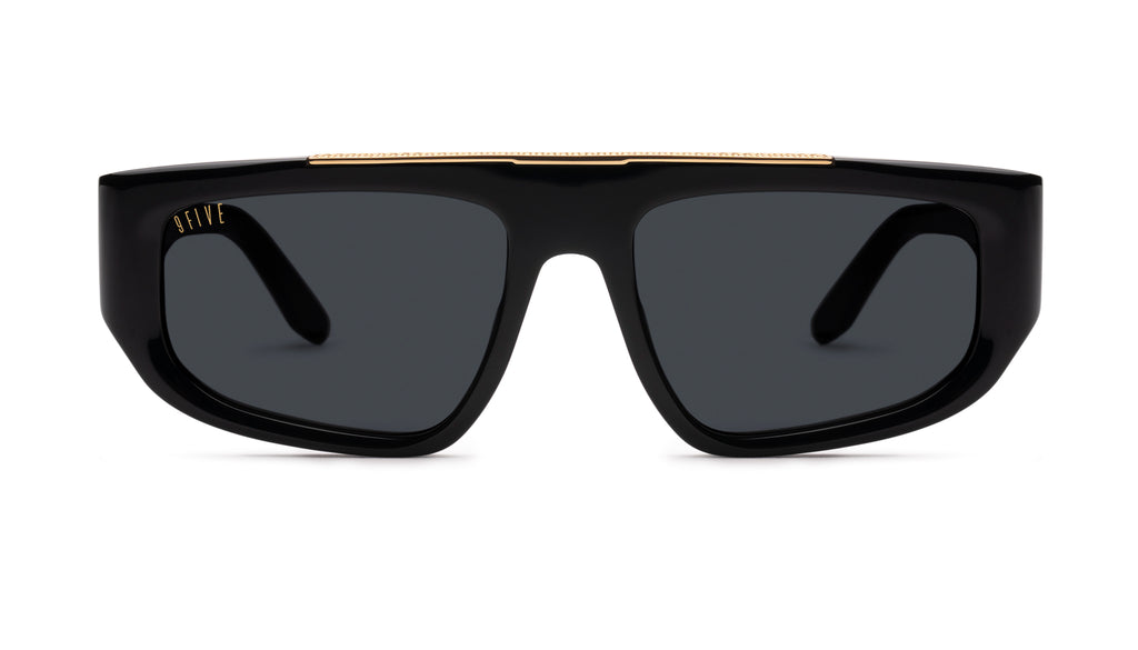 9FIVE X01 Black & 24K Gold Sunglasses Rx