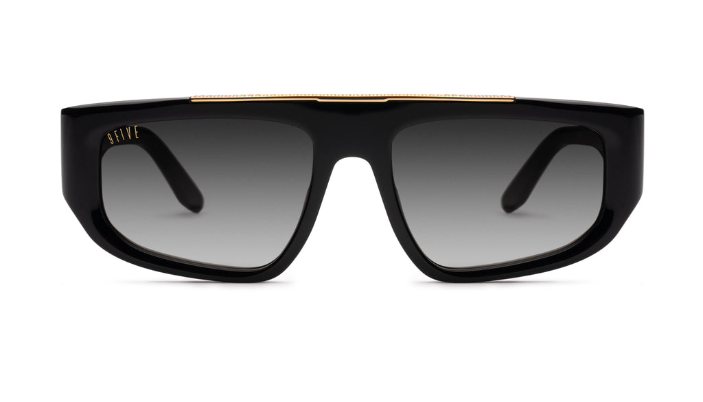 9FIVE X01 Black & 24K Gold - Gradient Sunglasses