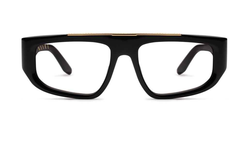 9FIVE X01 Black & 24K Gold Clear Lens