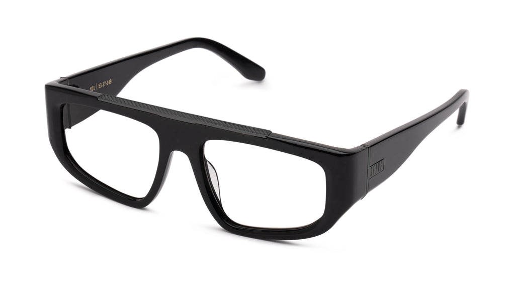 9FIVE X01 Matte Black Clear Lens Glasses Rx