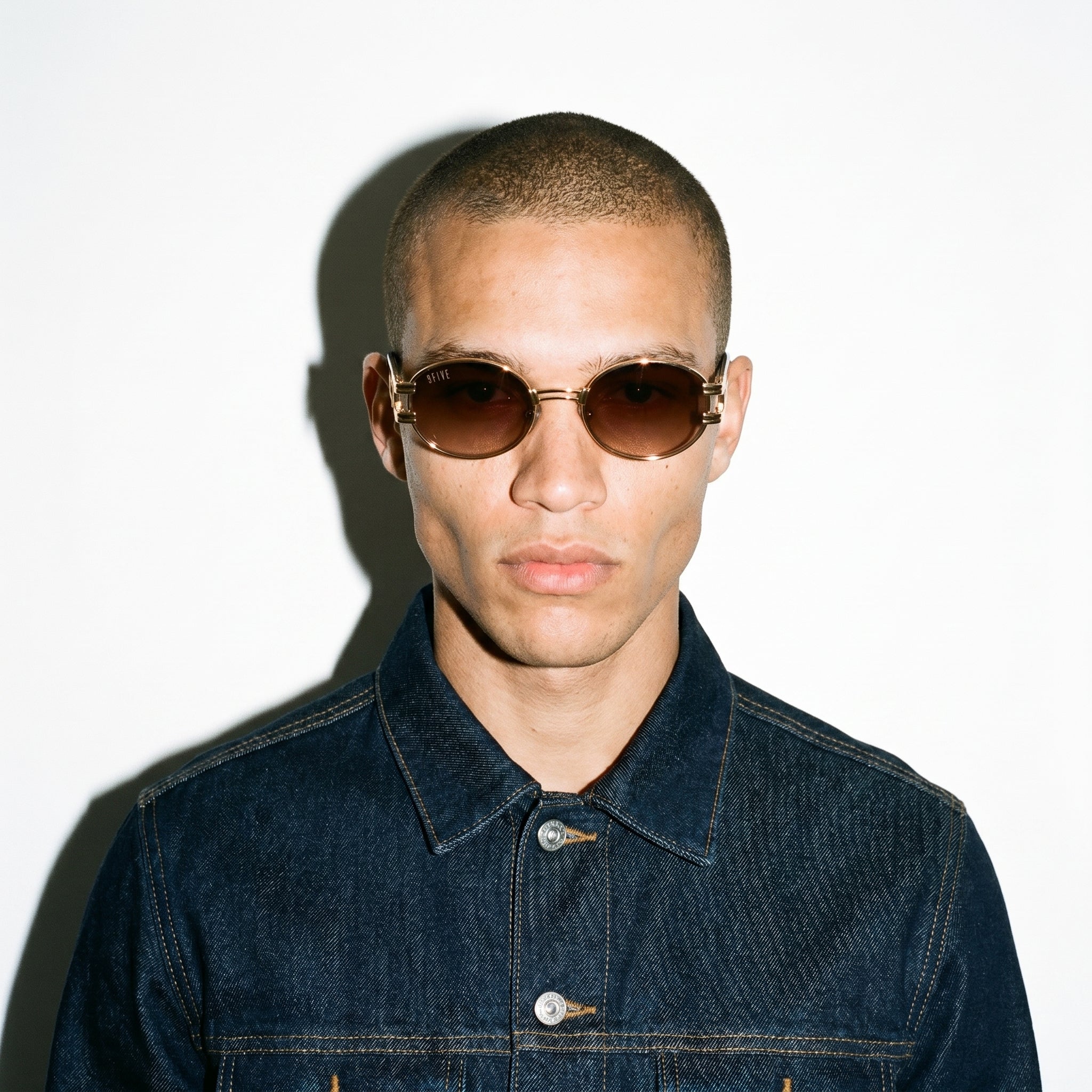 St. James Black & 24K Gold Sunglasses | 9FIVE