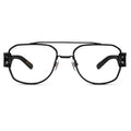 9FIVE Royals Matte Blackout Clear Lens Glasses — XL front [g:all s:xl o:1]