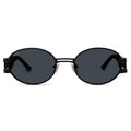 9FIVE St. James Matte Blackout XL Black Sunglasses — front [g:black s:xl o:1]