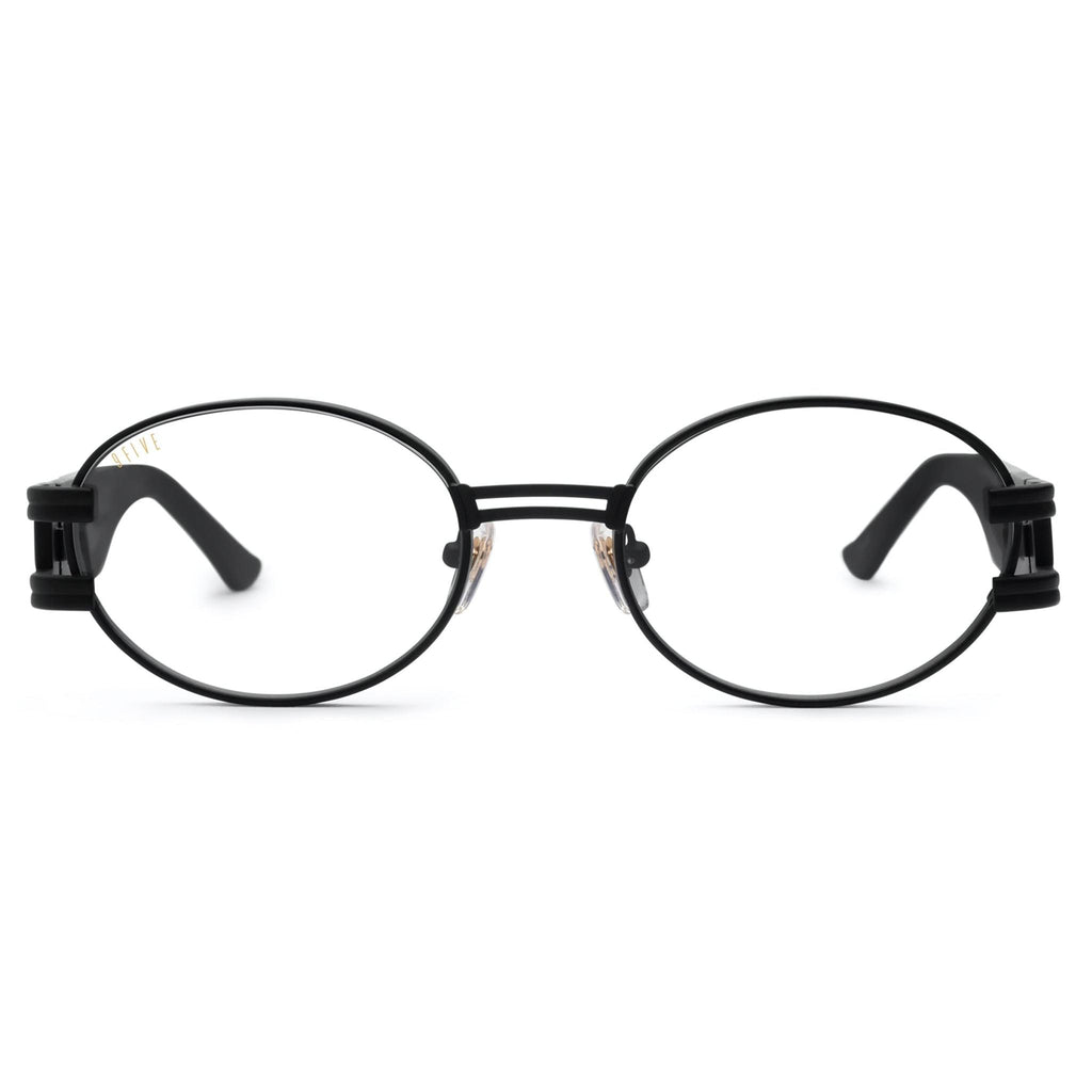 9FIVE St. James Matte Blackout XL Clear Lens Glasses