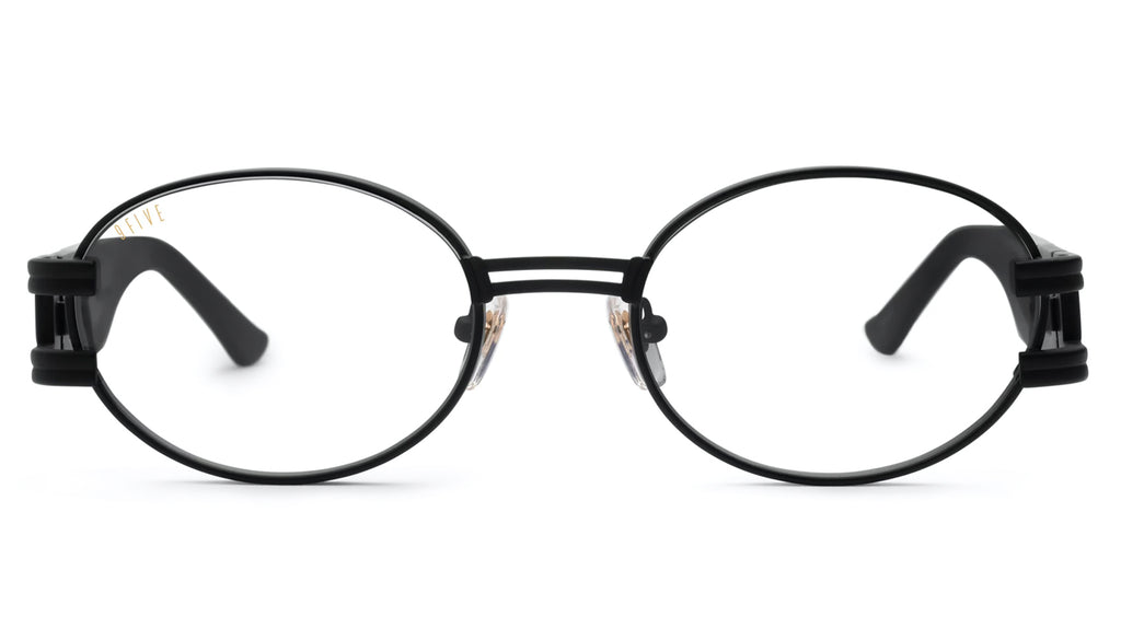 9FIVE St. James Matte Blackout XL Clear Lens Glasses Rx