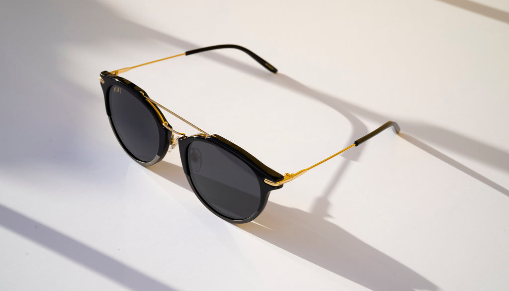 9FIVE Leo Black & 24K Gold Sunglasses