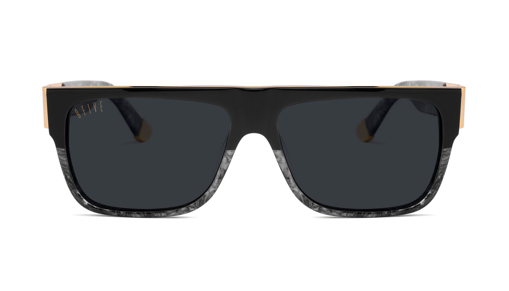9FIVE 22 Black Marble & 24K Gold Sunglasses Rx