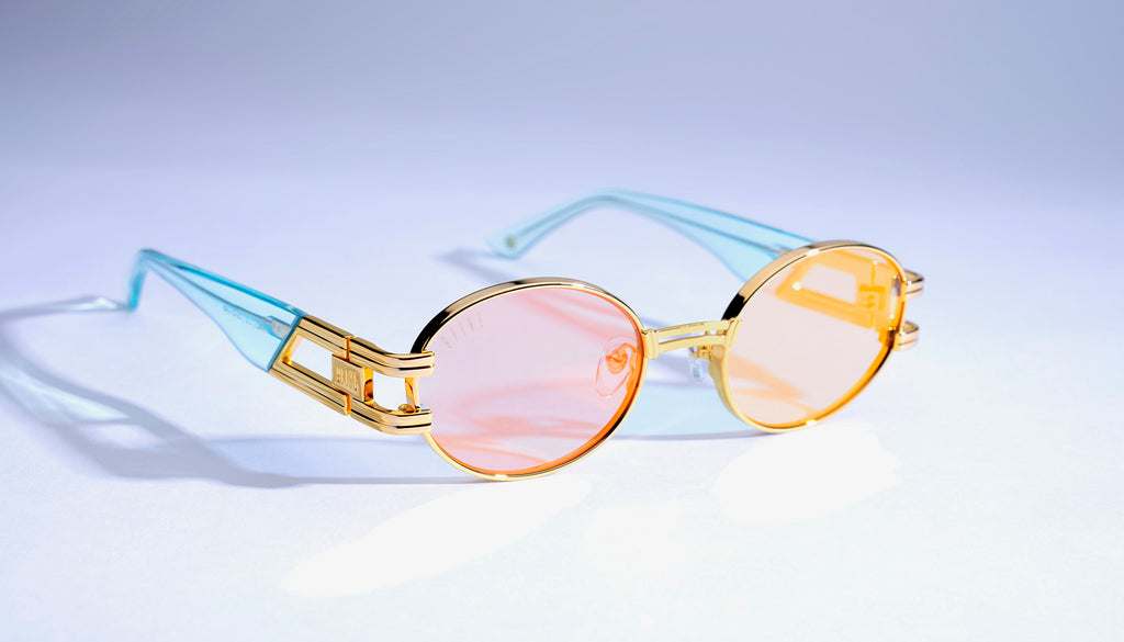 9FIVE St. James Tiffany & 24K Gold - Reflective Sunglasses