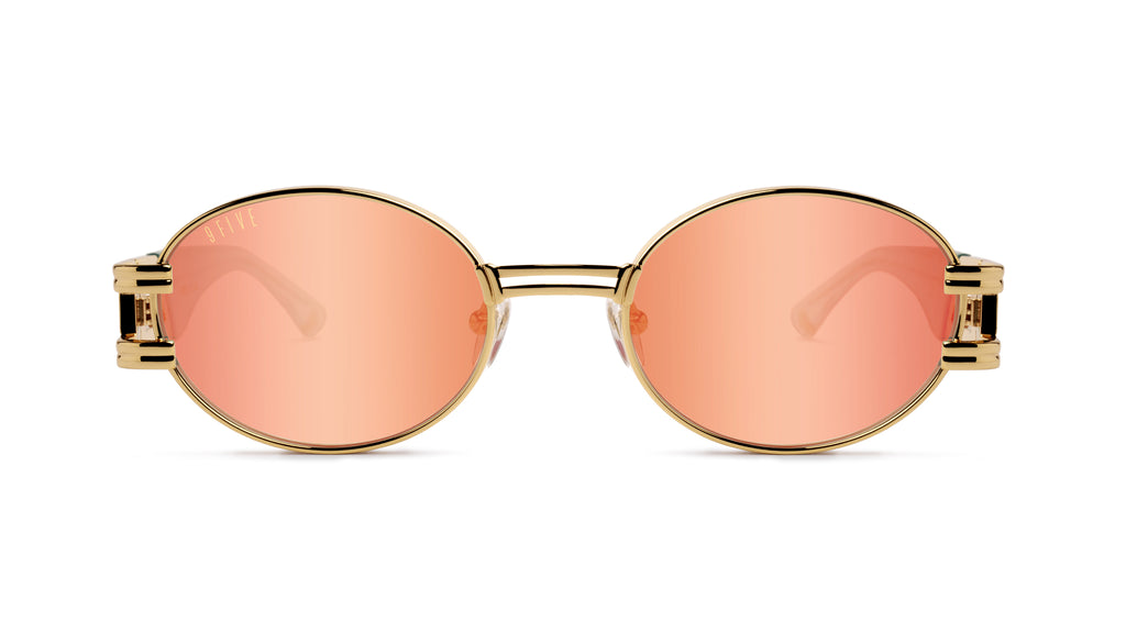 9FIVE St. James Tiffany & 24K Gold - Reflective Sunglasses